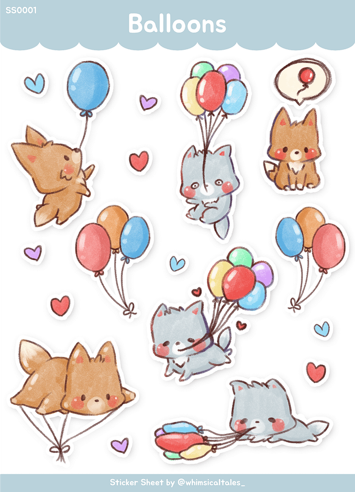 Balloons! | Sticker Sheet product image (1)
