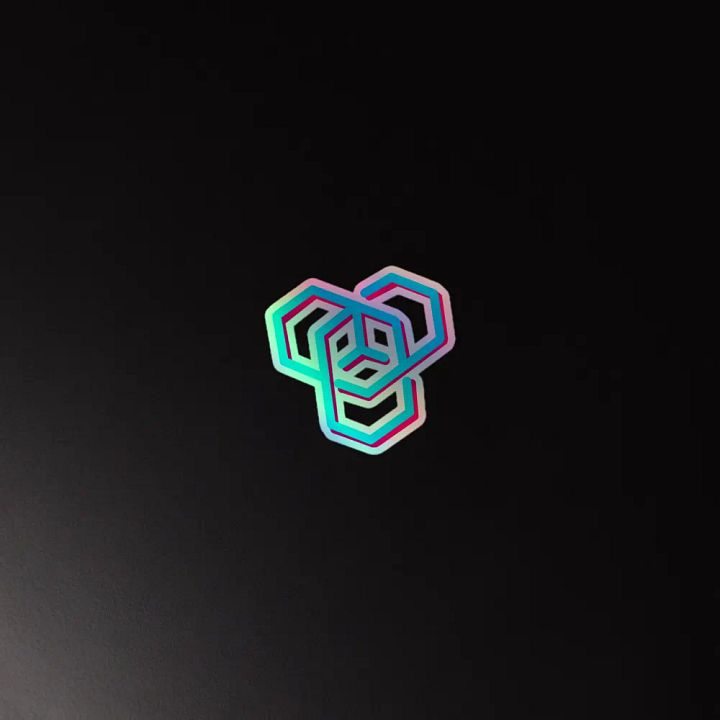 Cubie Holographic Sticker product image (4)