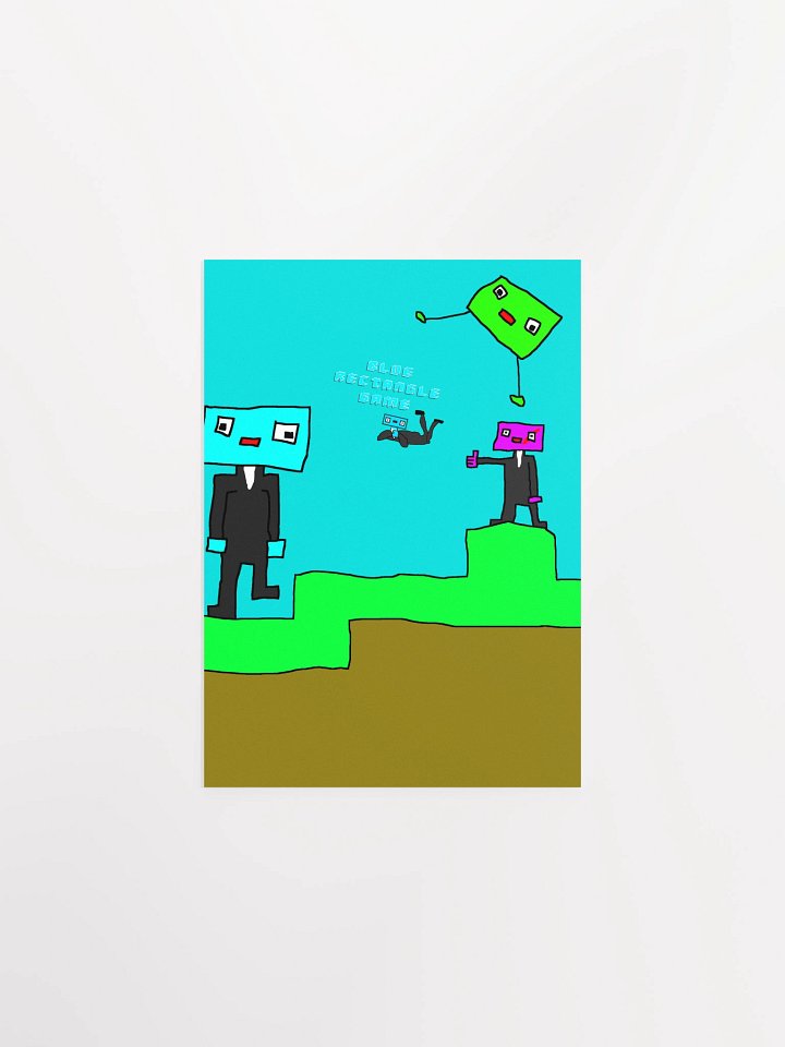 Blue Rectangle Game Poster product image (1)