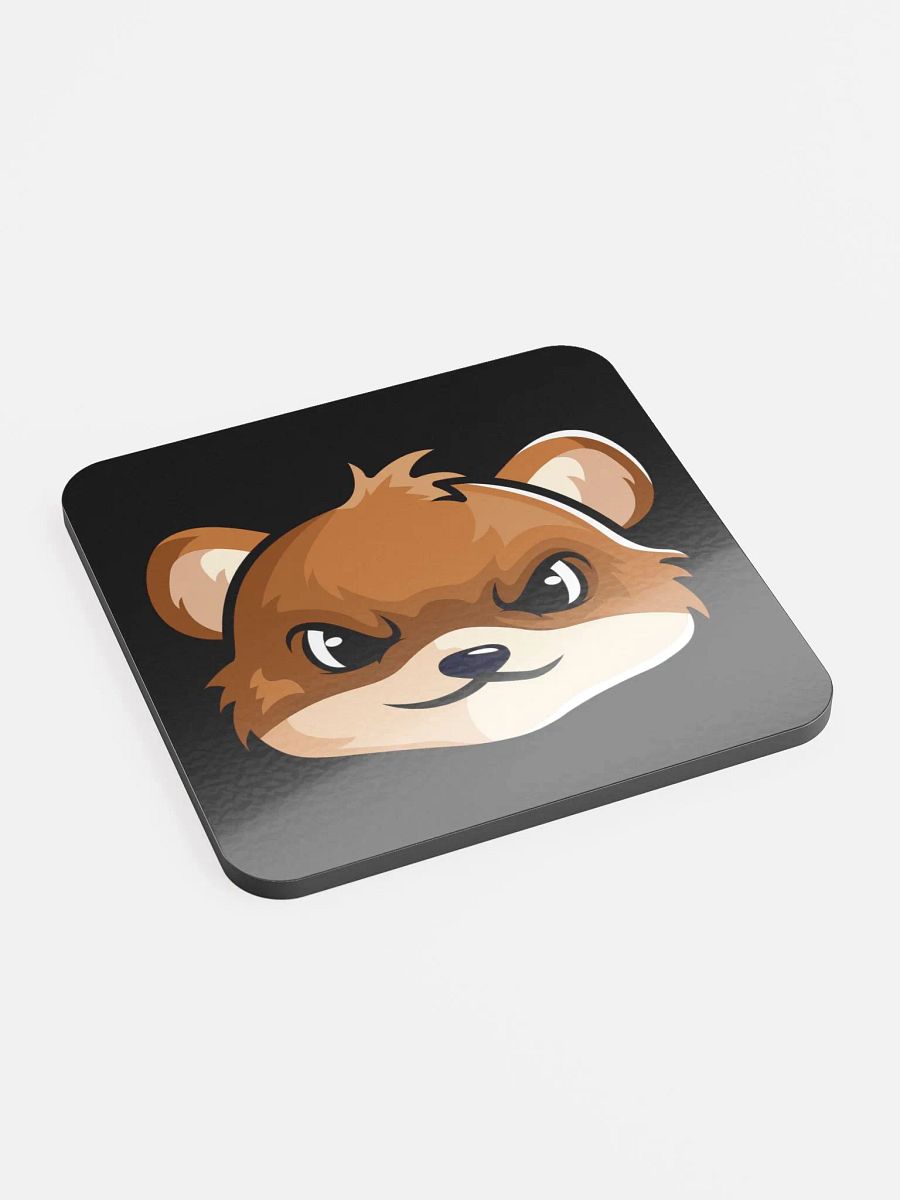 AtomicWeazel Glossed Cork Coaster (Black) product image (2)