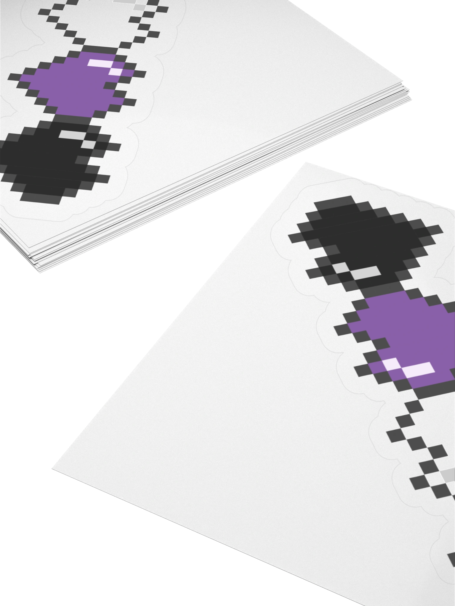 Non-binary Pixel Hearts Sticker product image (16)