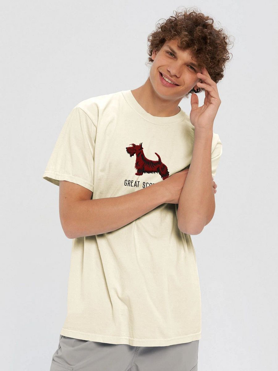 Great Scottie T-Shirt(Embroidered) of a Scottish Terrier(Brown) product image (8)