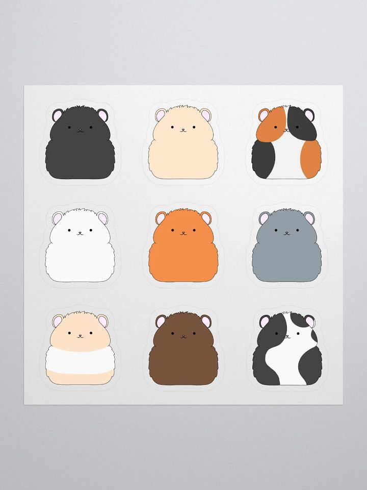 Classic Hamster Colours Sticker Sheet product image (1)