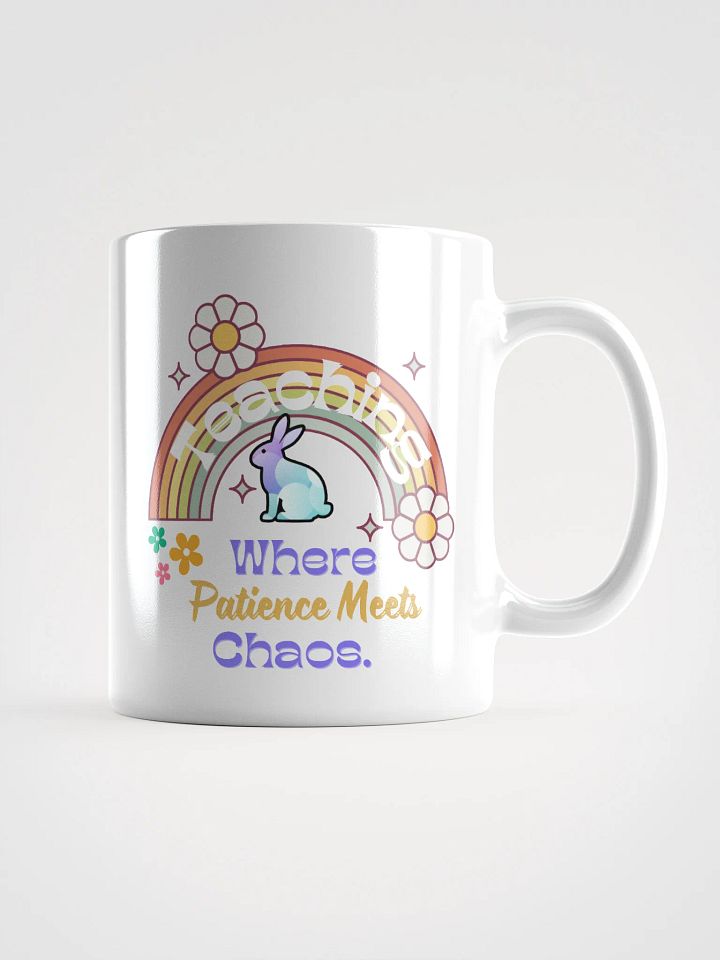 Bunny Teaching Where Patience Meets Chaos, Teachers White Ceramic Mug product image (1)