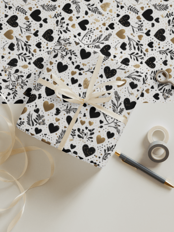 Pretty Hearts Wrapping Paper Set of 3 product image (3)