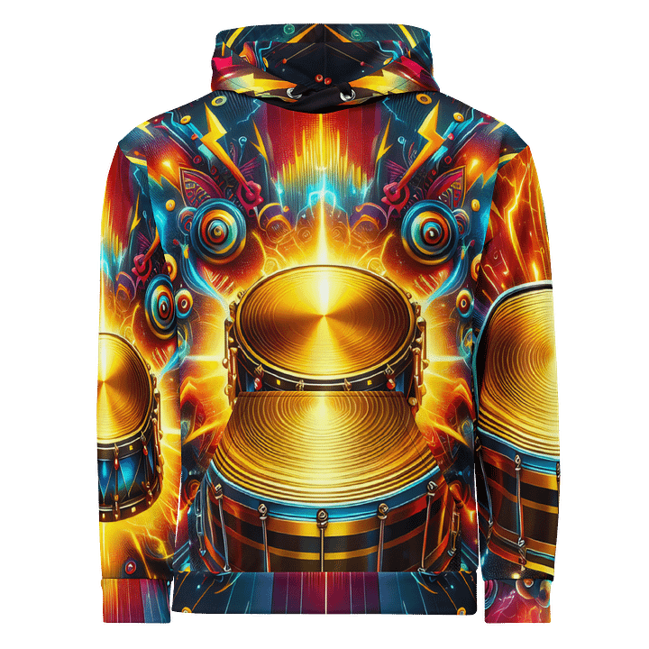 Drum Musical Instrument - All-Over Unisex Hoodie #10 product image (1)