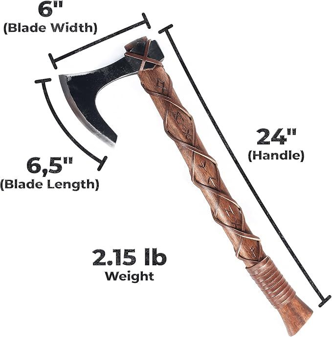 Two-Handed Viking Bearded Battle Axe product image (9)