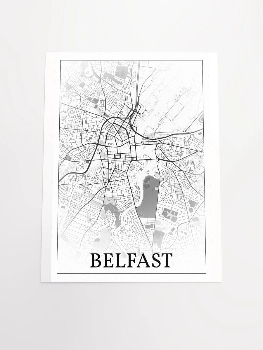Belfast, Northern Ireland, city map print product image (19)