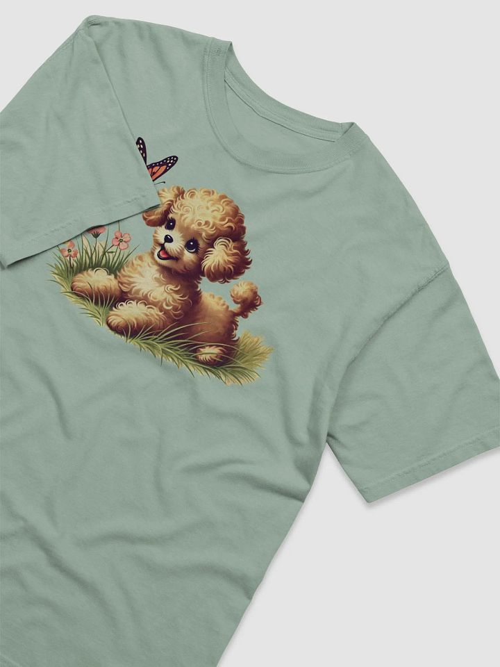 Poodle Puppy Butterfly Comfort Colors T-Shirt product image (2)