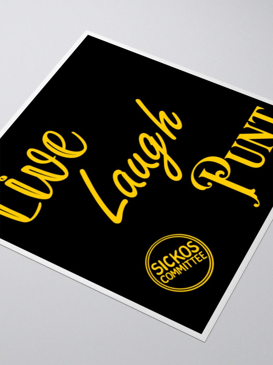 Live Laugh Punt Sticker (3 Sizes) product image (3)