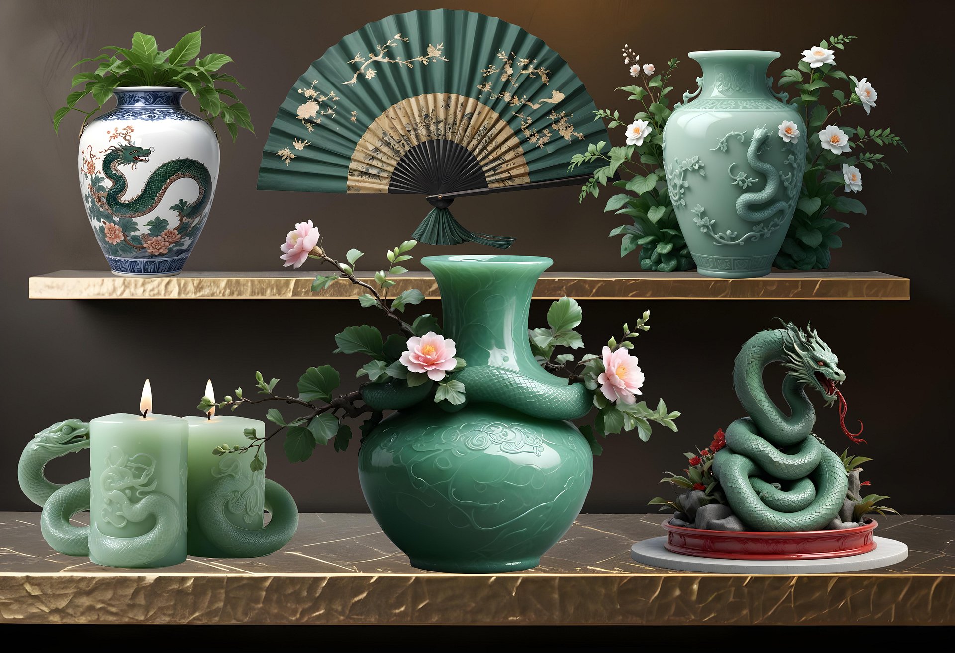 Set of 6 Chinese New Year Objects, PNG product image (1)