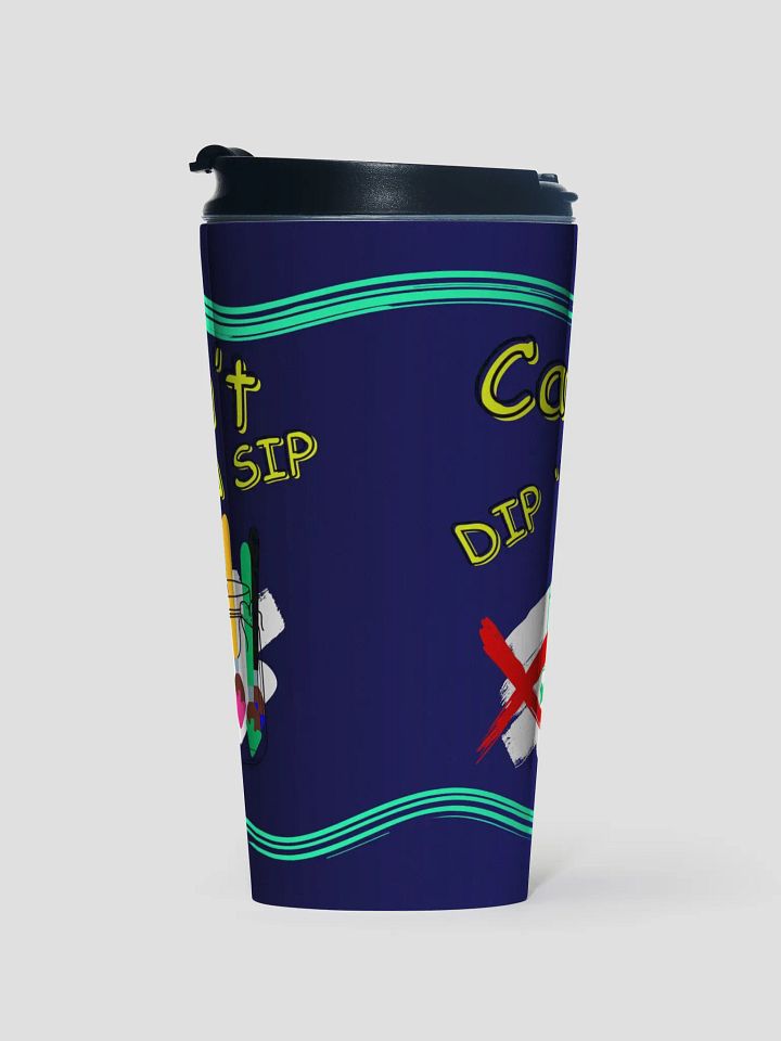 Paint and sip Stainless Steel Travel Mug gift for artists moms dads sons daughters rinde product image (1)