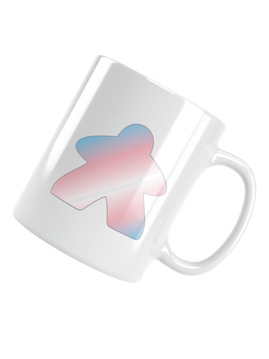 Trans Pride Gradient Meeple Mug product image (4)