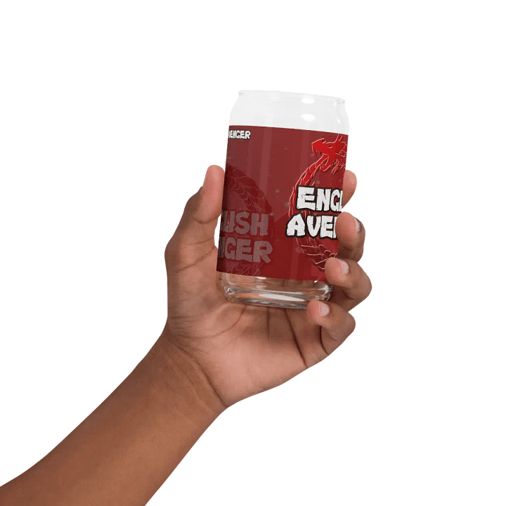 English Avenger Logo Graphic Can Shaped Glass product image (2)