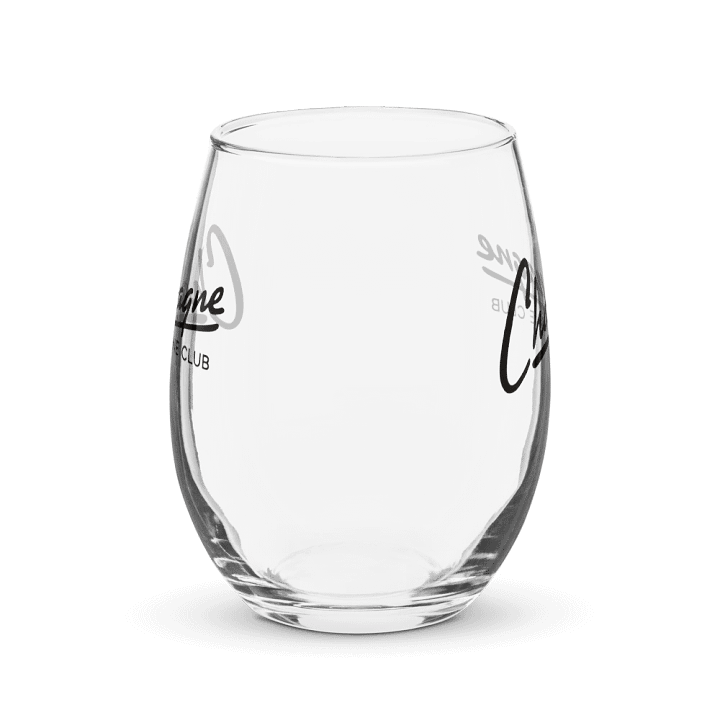 "Champagne Wine Club" Stemless Wine Glass – Champagne-Inspired Glass for Wine Lovers product image (2)