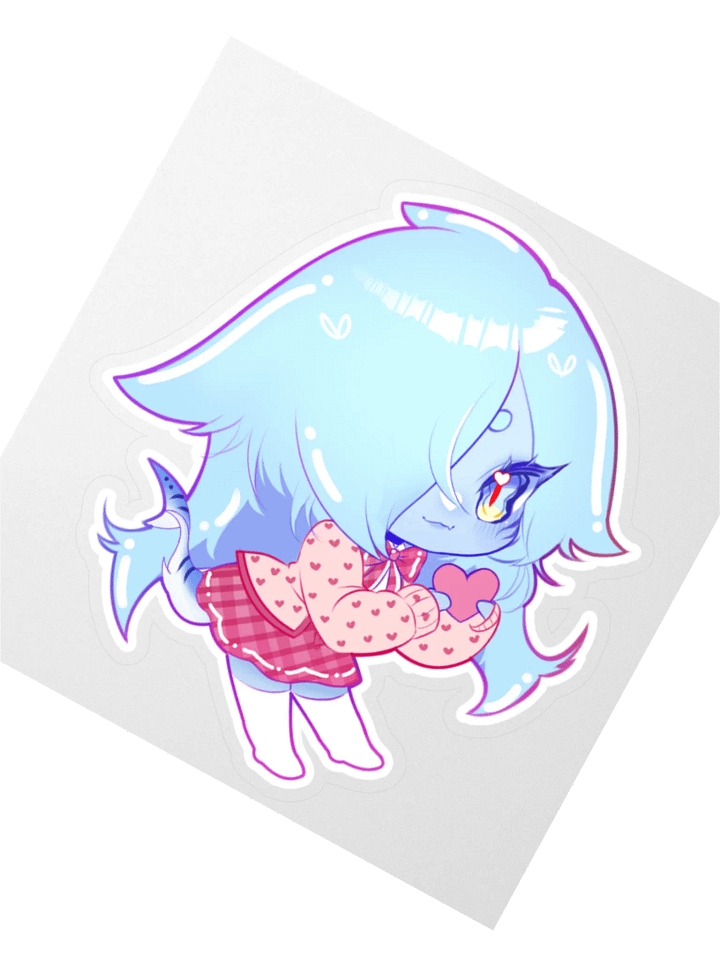 Shark Love Sticker product image (4)