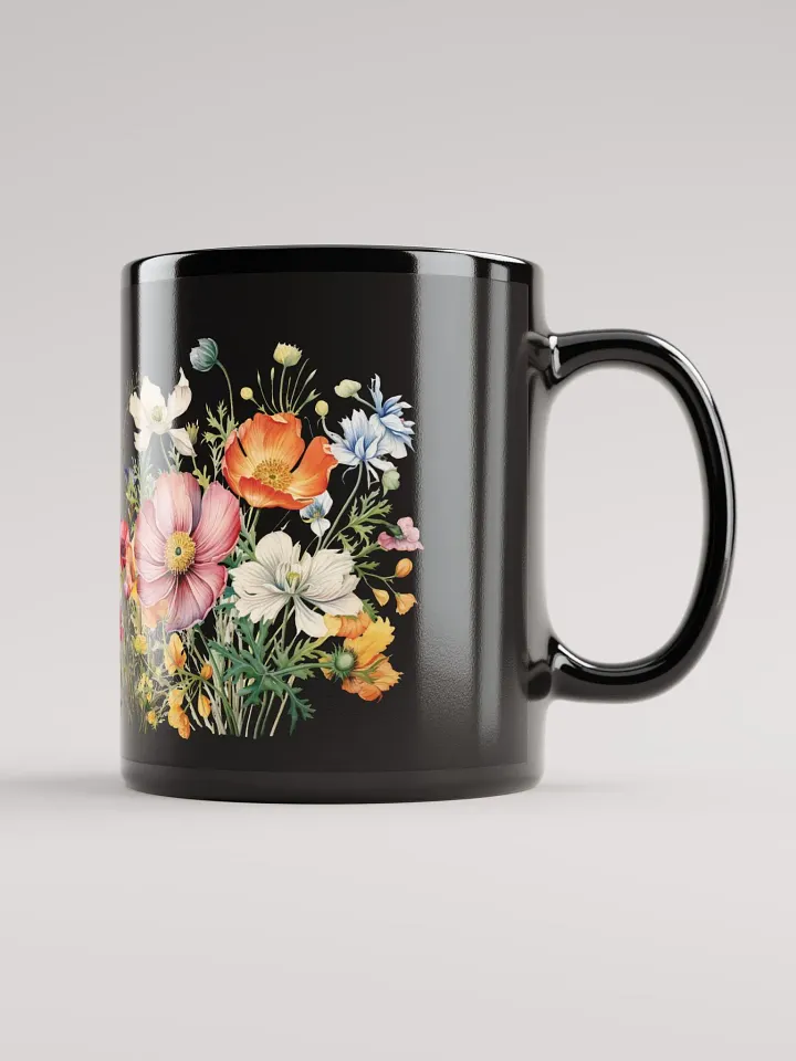 Floral Fiesta Black Mug product image (1)