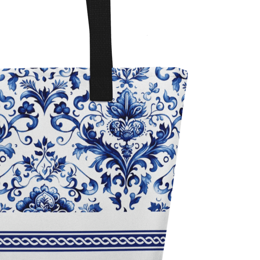 Vintage Blue Floral Bag with Butterflies product image (3)