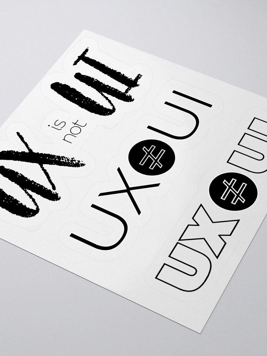 UX is not UI Custom Cut Vinyl Stickers product image (8)
