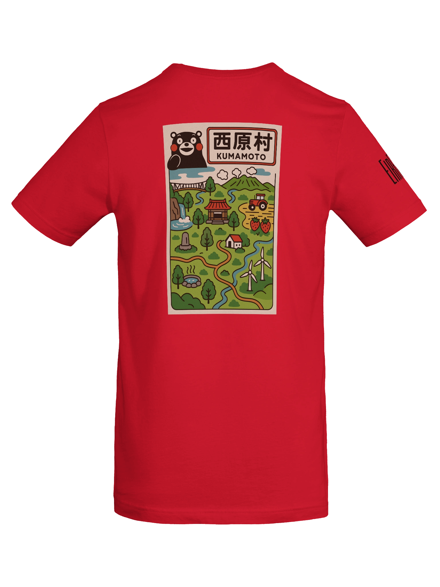 Kumamon themed Nishiharamura EirFoyl T-Shirt product image (74)