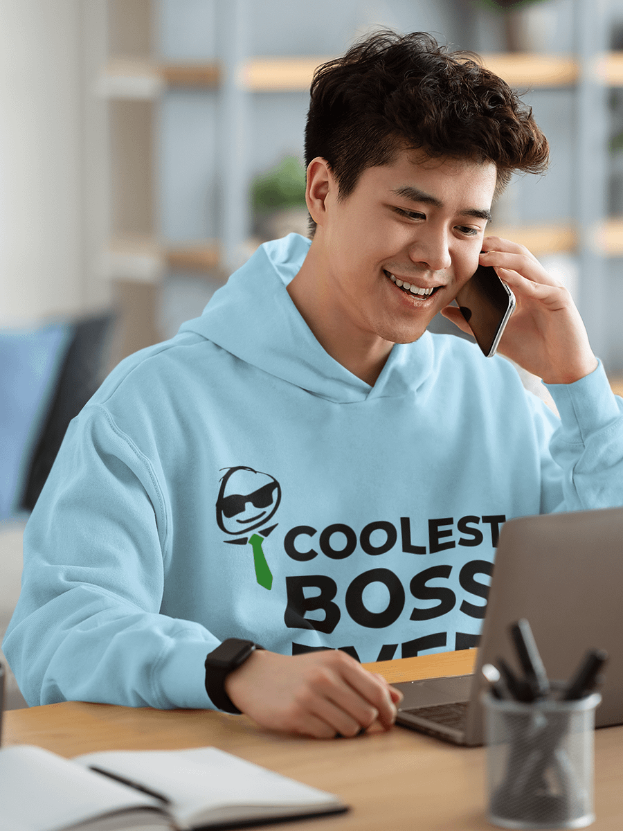 Coolest Boss Ever | Cotton Heritage Unisex Premium Hoodie | Ultimate Comfort & Style product image (2)