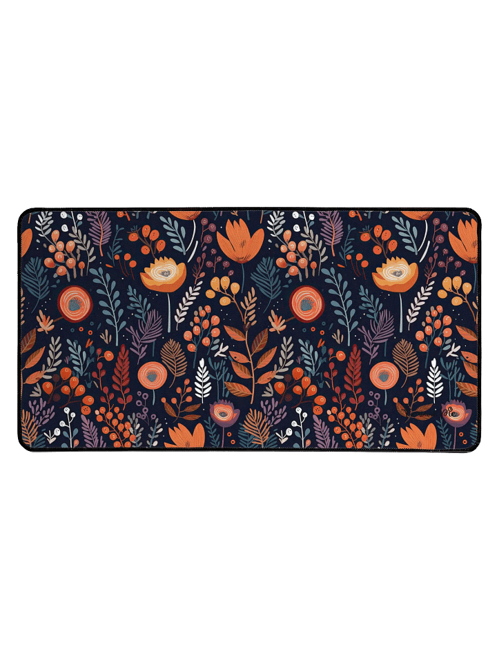 Dark Floral Pattern Desk Mat by Treasure Pie product image (1)