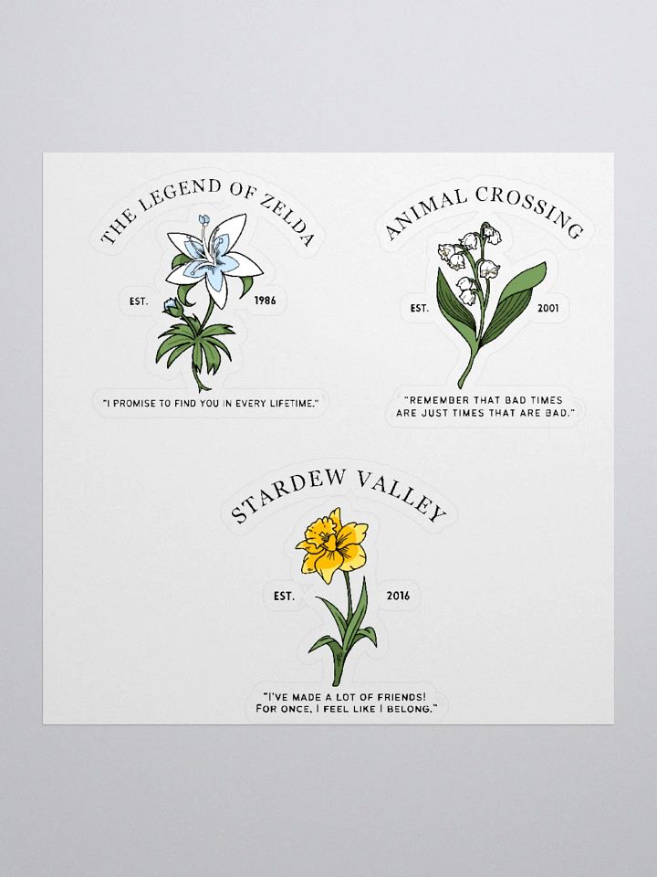 Video Game Flowers | Stickers product image (1)