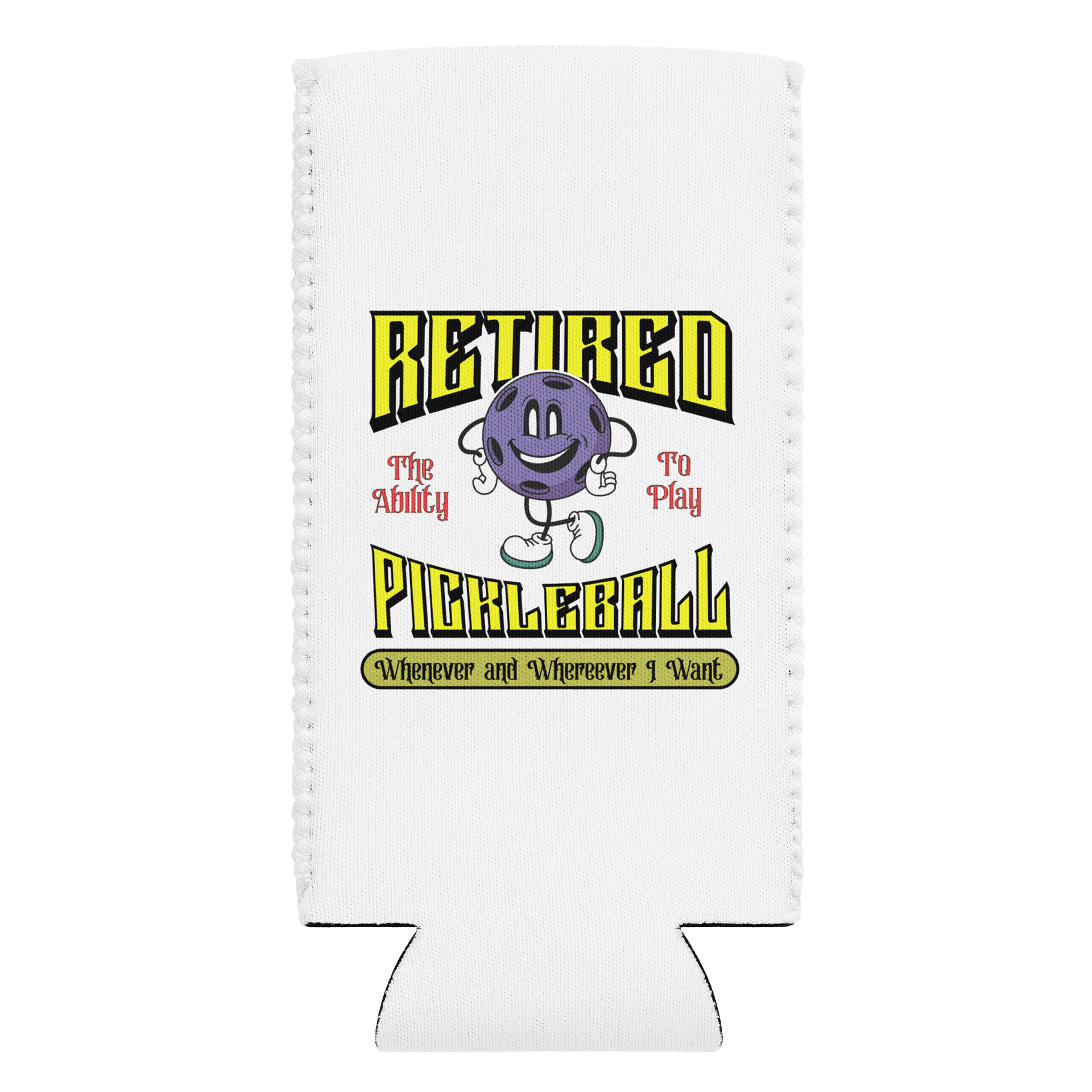 Retired Pickleball Can Cooler product image (1)