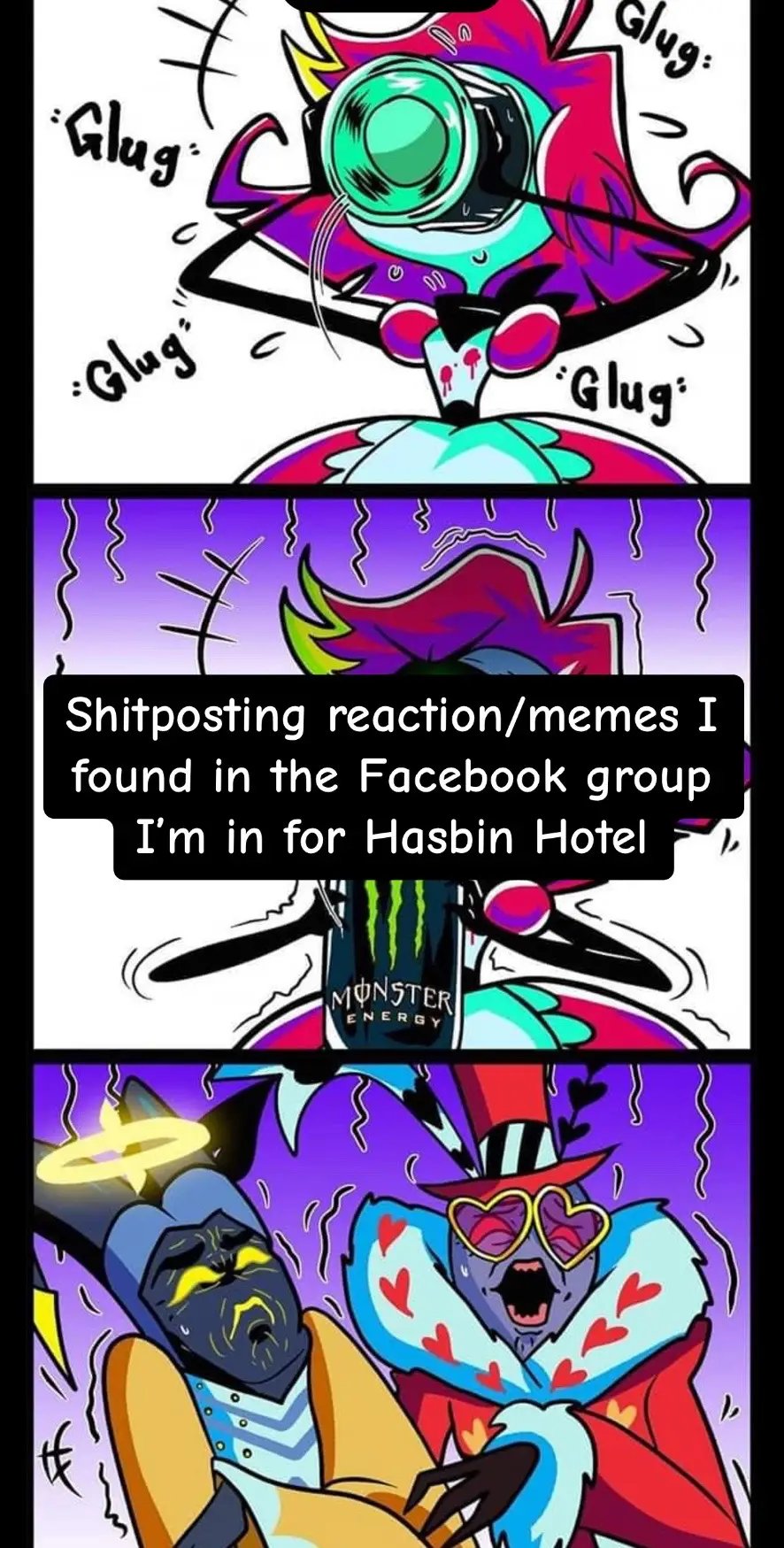 I found these and HAD to share these, let me know if you want any of these. I love this series so fucking much.  #fyp #hasbinhotel #hasbin #angeldust #memes #meme #funny #reactionpost #reaction #foryoupage #funnyvideos #relatable #viral