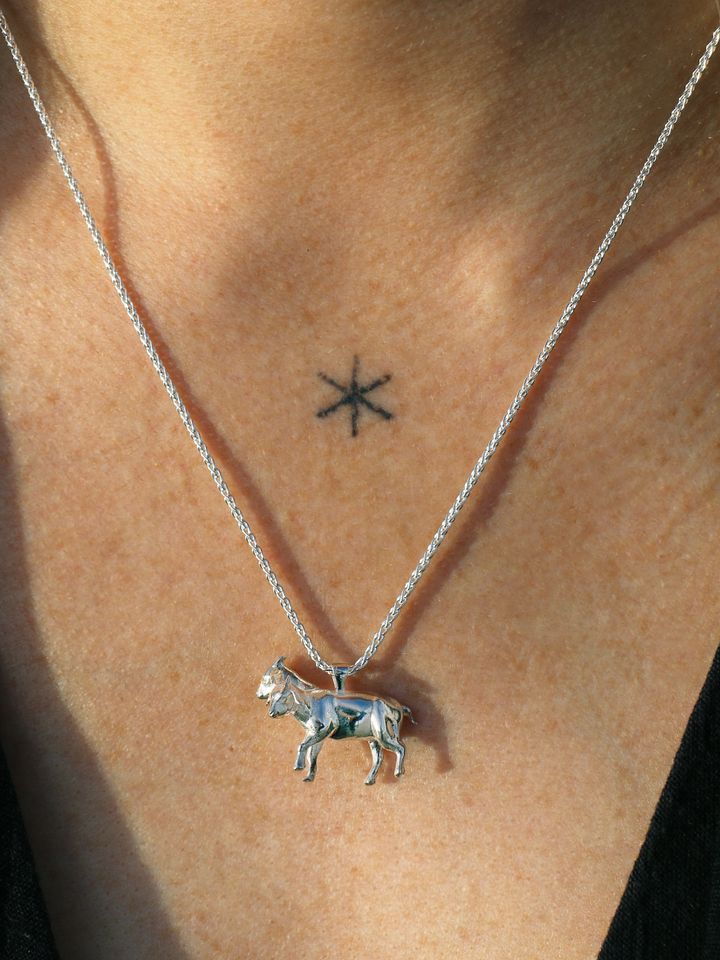 Two Headed Goat Necklace - Sterling Silver product image (2)