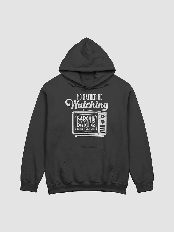 I'D RATHER BE WATCHING BB (Dark Hoodie) product image (2)