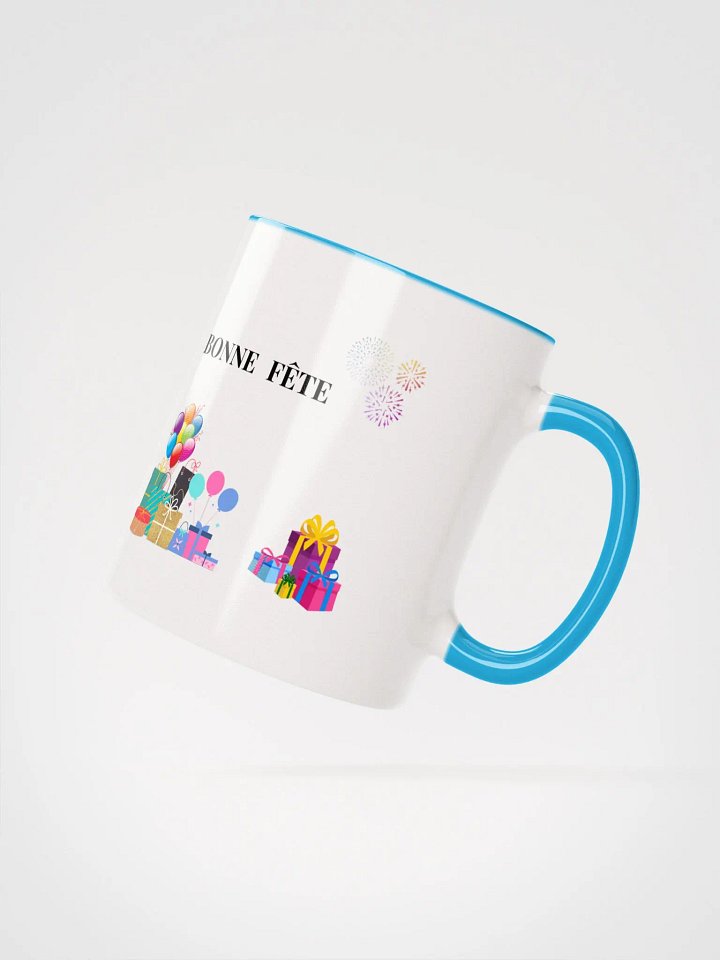 Festive Surprise Ceramic Mug Bonne Fête - Happy Birthday product image (2)
