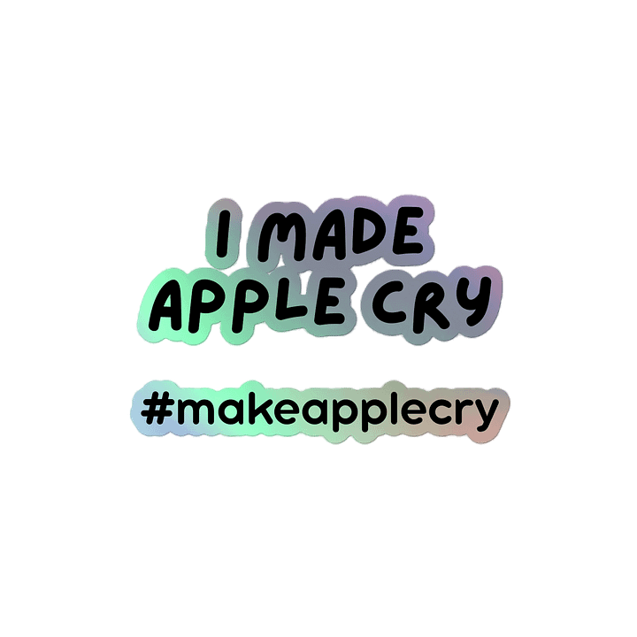 i made apple cry stickers - LIMITED EDITION product image (2)