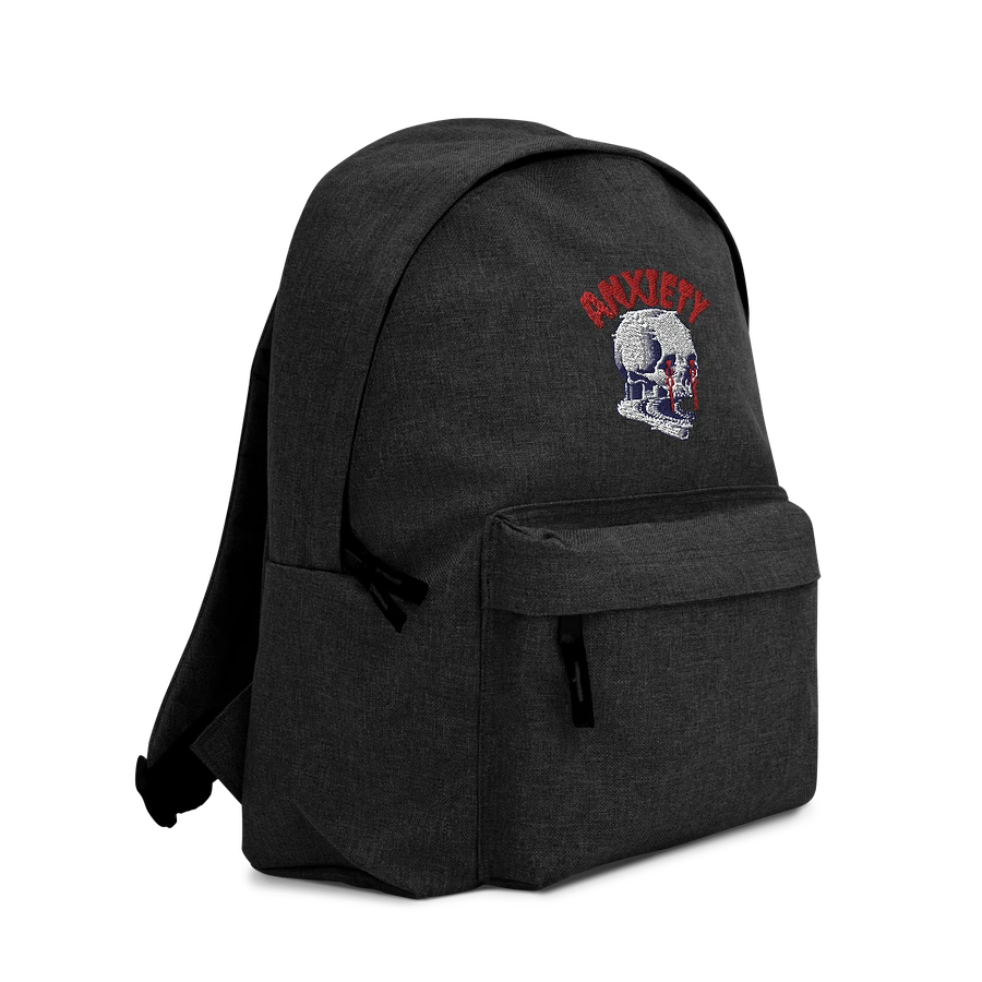 Anxiety embroidered backpack product image (4)