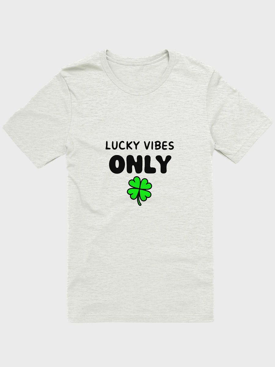 lucky vibes only 🍀 printed t-shirt . st.patricks day special product image (1)