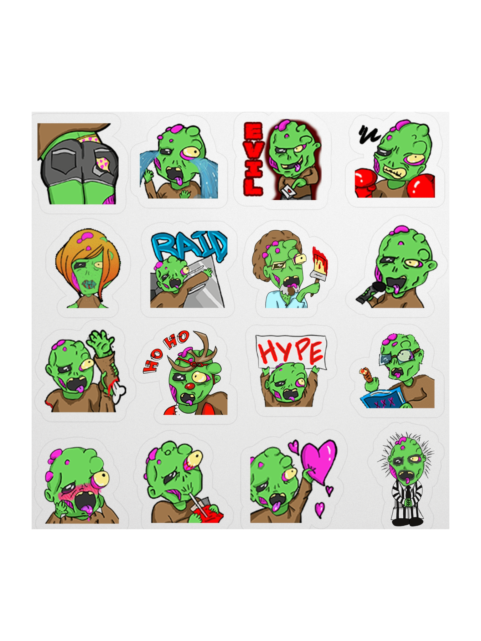 Paul Emote Sticker Sheet product image (1)