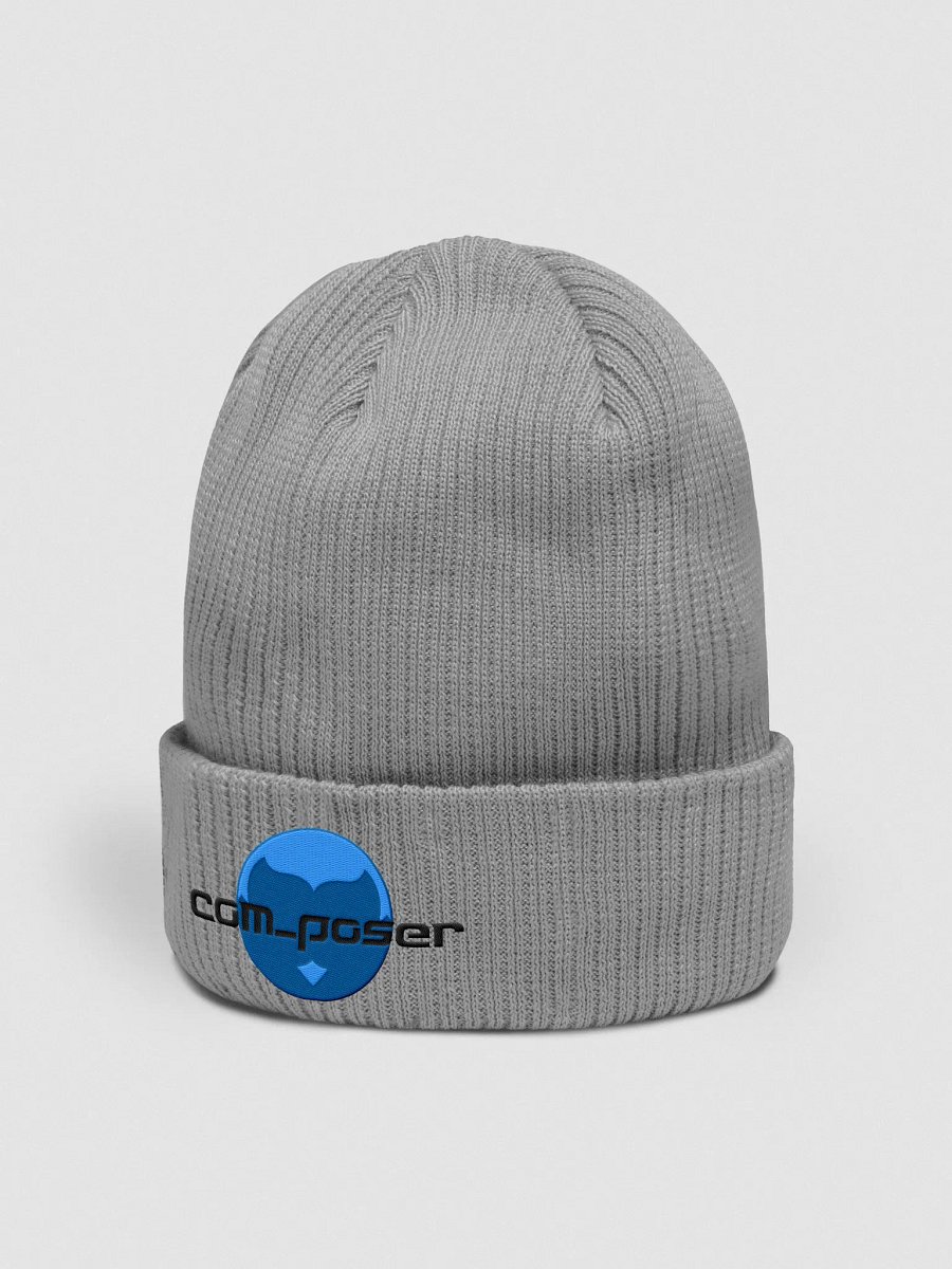 Poser Ribbed Beanie (Black Logo) product image (2)