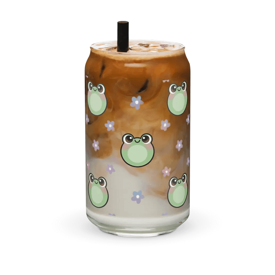 Froggy Pattern Glass Cup product image (36)
