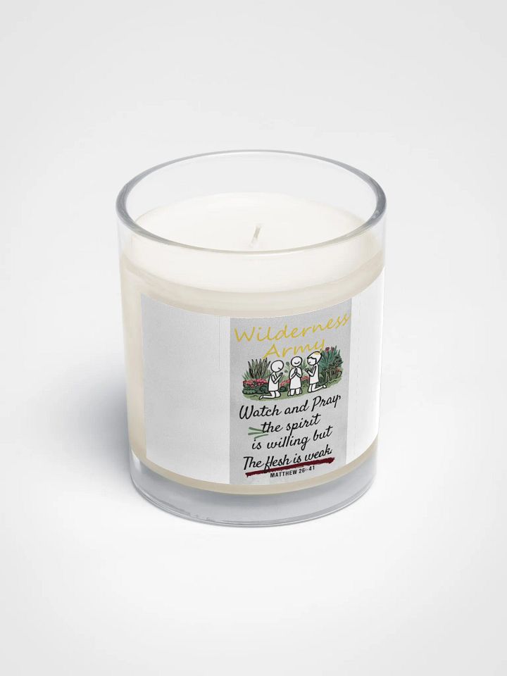 Wilderness Army Watch and Pray Unscented Wax Candle product image (2)