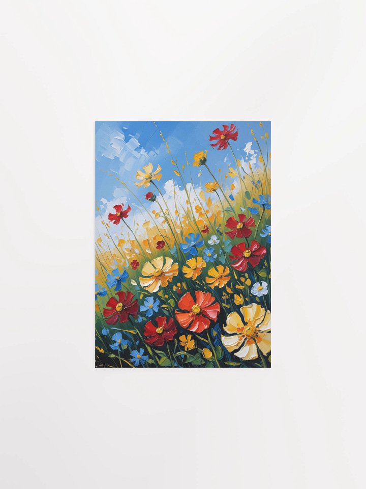 Impressionistic Flower Field Poster product image (3)
