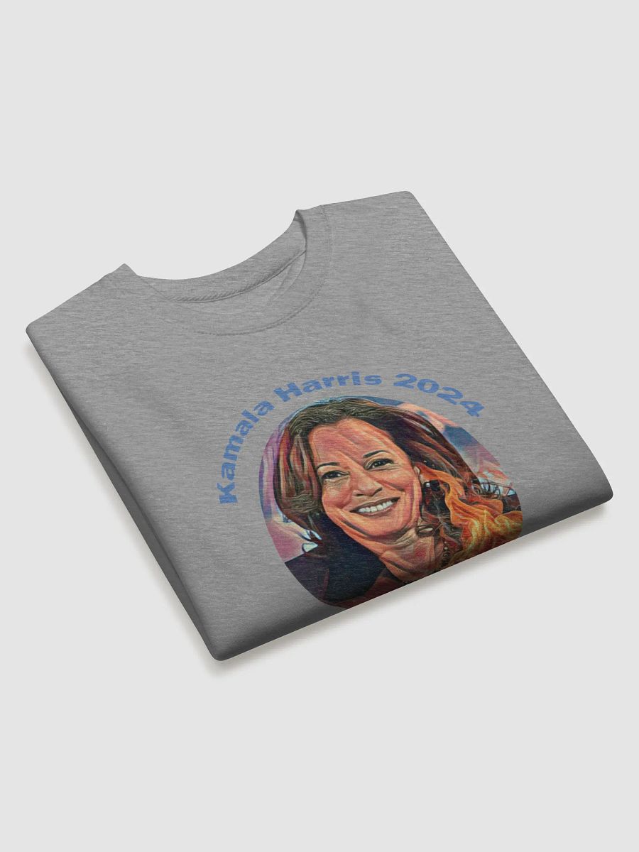 Flame Portrait Premium Sweatshirt of Kamala Harris product image (7)
