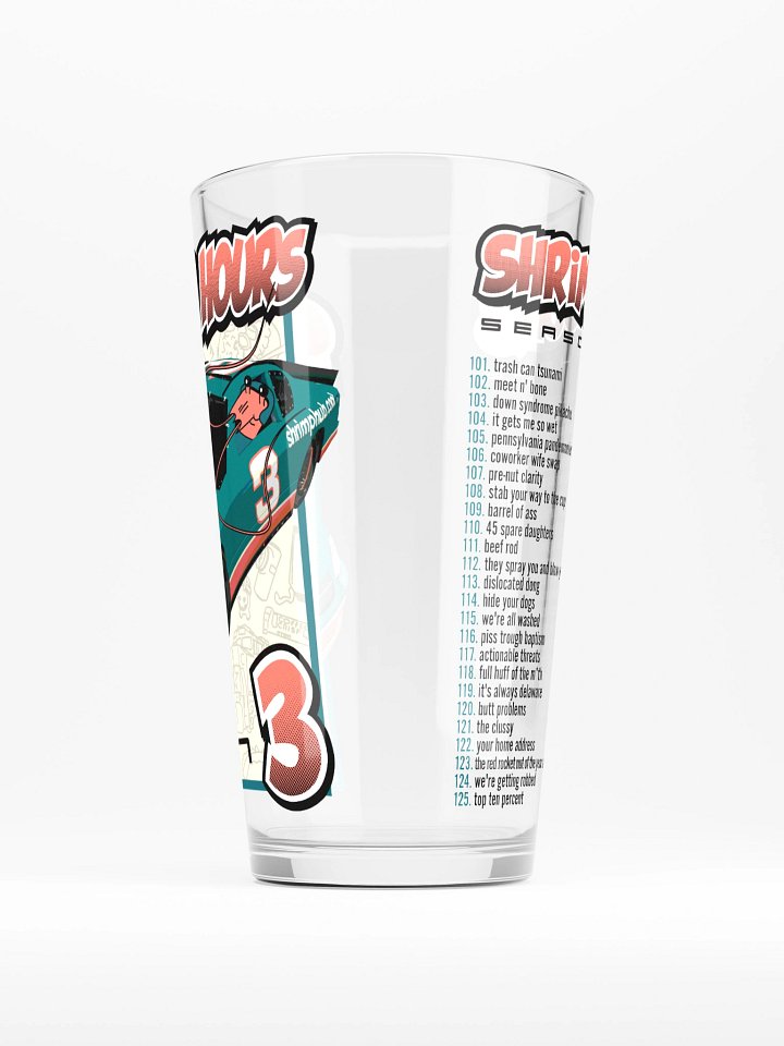 Shrimp Hours Season 3 Pint Glass product image (1)