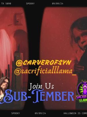 Come join us for subtember month!!!! @carverofsyn and myself on Twitch 9/9/24 lesssssss goooooooo 10am est ! give aways and more !!! #giveawaywinner #twitchstreamer #collab #halloween #merch #twitch 