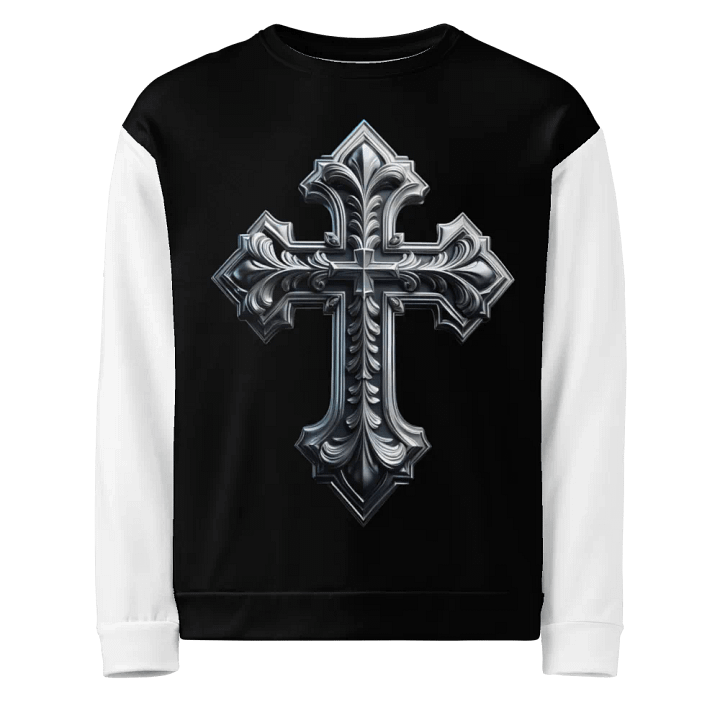 A Silver Angel and Cross - Unisex Sweatshirt #5 product image (1)