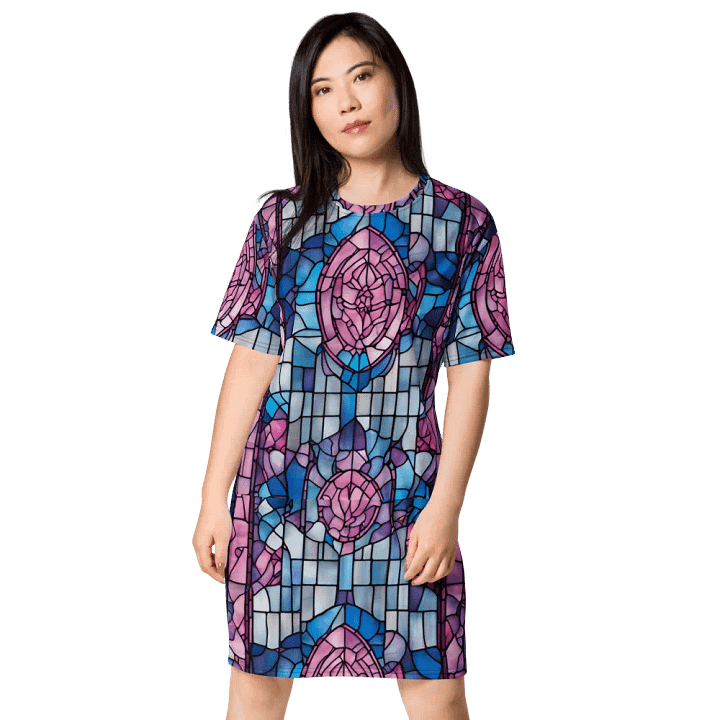 Symmetric Splendor T-Shirt Dress product image (1)