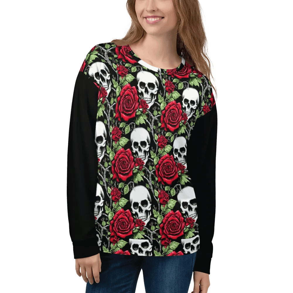 Skull & Roses Unisex Sweatshirt product image (10)