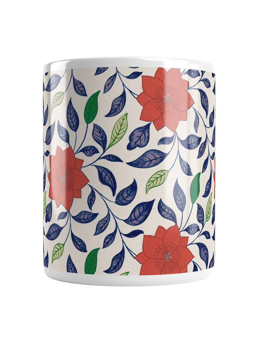 Flower Pattern. 11oz Ceramic White Mug product image (5)
