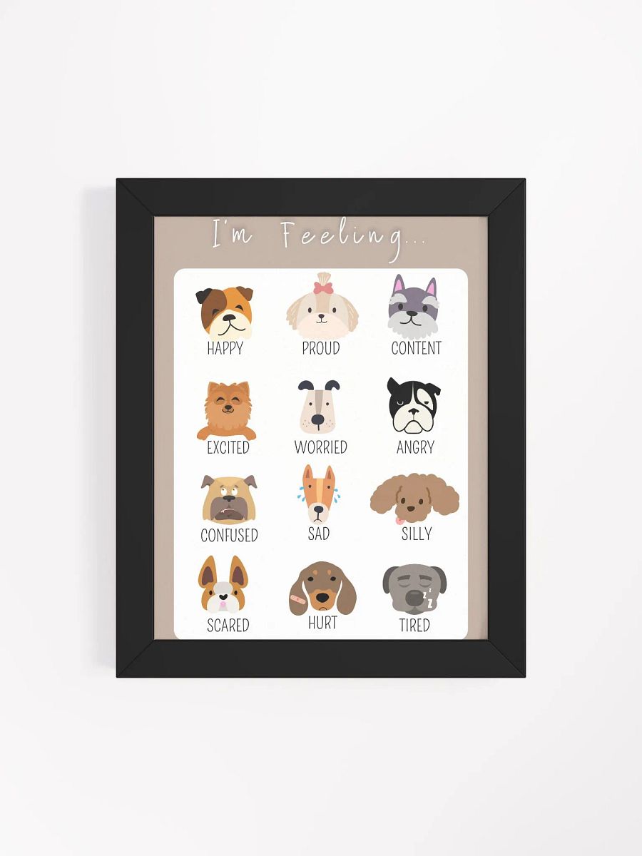 Dog Themed Feelings Poster (Framed) product image (8)