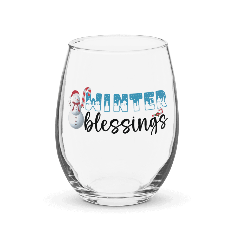 winter blesings Celebration Glass product image (1)