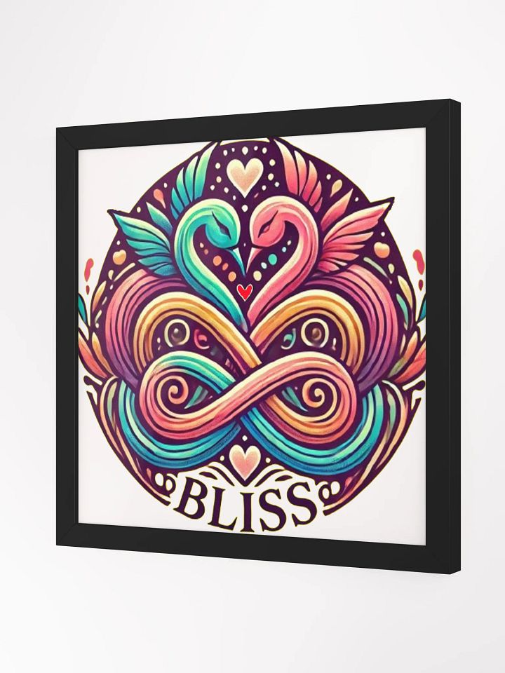 Blissful Swan Heart Framed Poster product image (2)